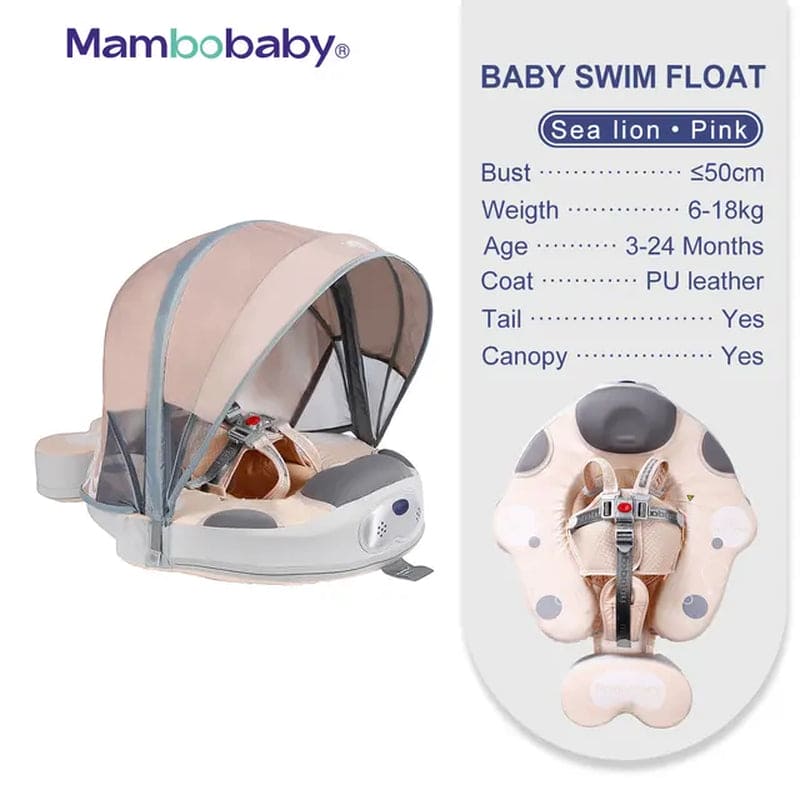 Float VIP 1 Dropshipping Non-Inflatable Baby Float with Canopy Waist Swimming Chest Floater Spa Buoy Trainer Supplier