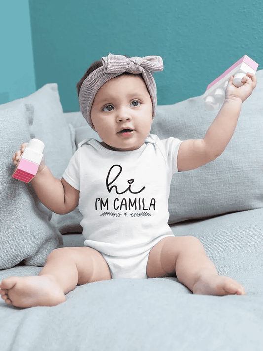 🍼 Hello, I'm [Name]™ Personalized Bodysuit 🍼