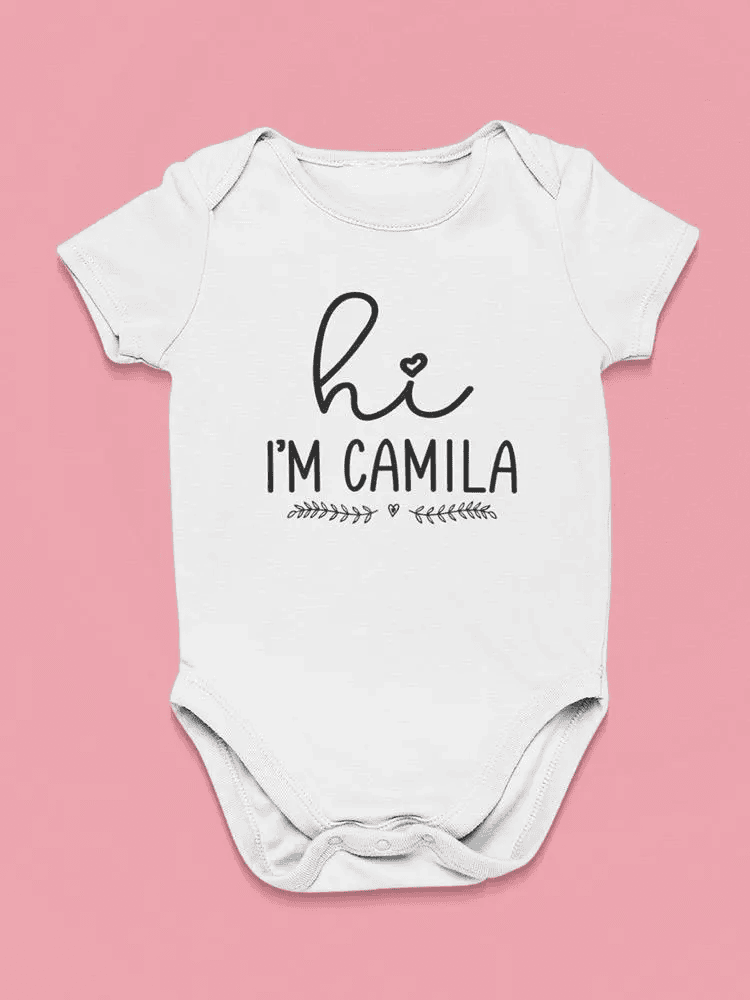 🍼 Hello, I'm [Name]™ Personalized Bodysuit 🍼