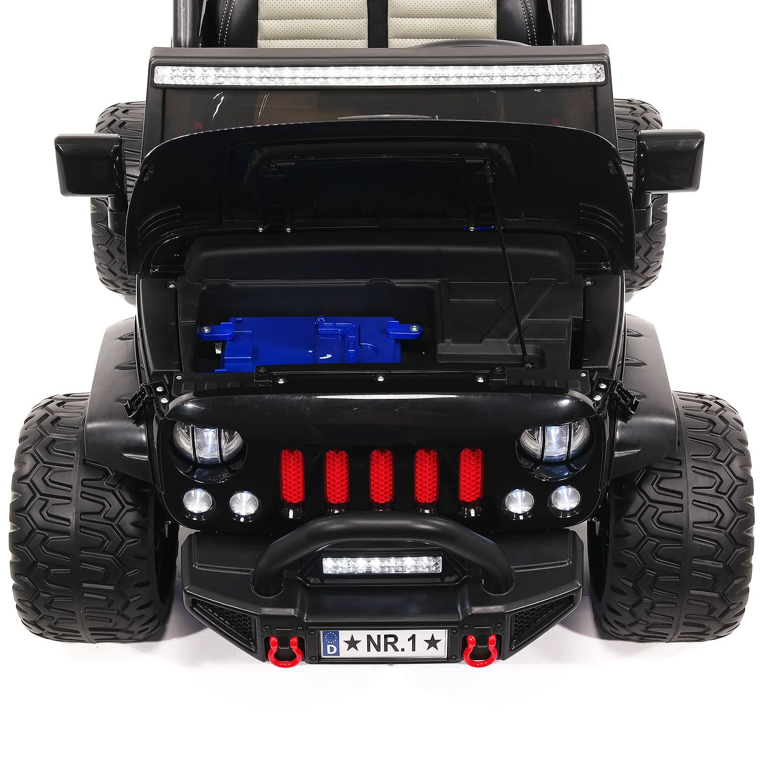 Trail Explorer 24V Kids Ride-On Car Truck with R/C Parental Remote | Black