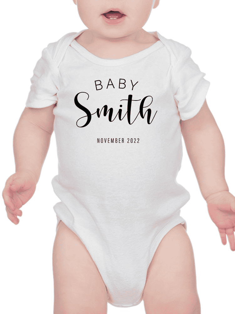 Baby Custom Last Name Bodysuit -Custom Designs