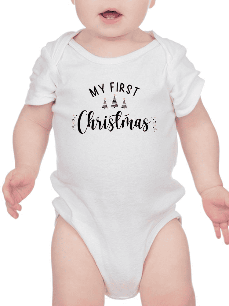 Frist Christmas Bodysuit -SmartPrintsInk Designs