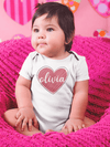 Custom Name And Heart Bodysuit -Custom Designs