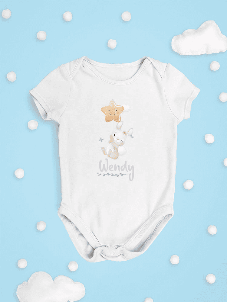 Bunny And Custom Name Bodysuit -Custom Designs