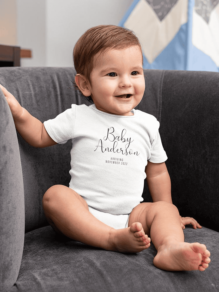 Baby Arriving Bodysuit -Custom Designs