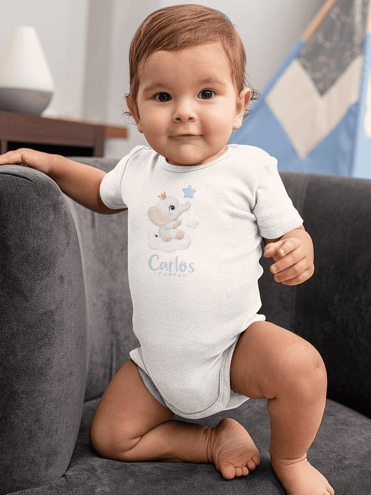 Elephant Custom Name Bodysuit -Custom Designs