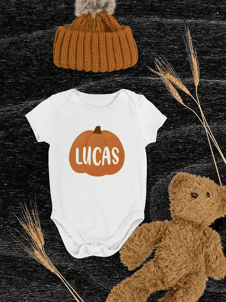 Custom Name Pumpkin Bodysuit -Custom Designs