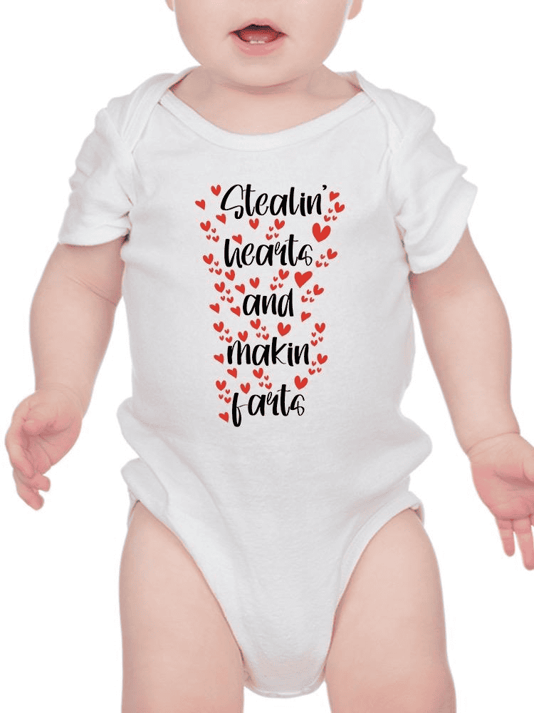 Stealin Hearts Makin Farts Bodysuit -SmartPrintsInk Designs