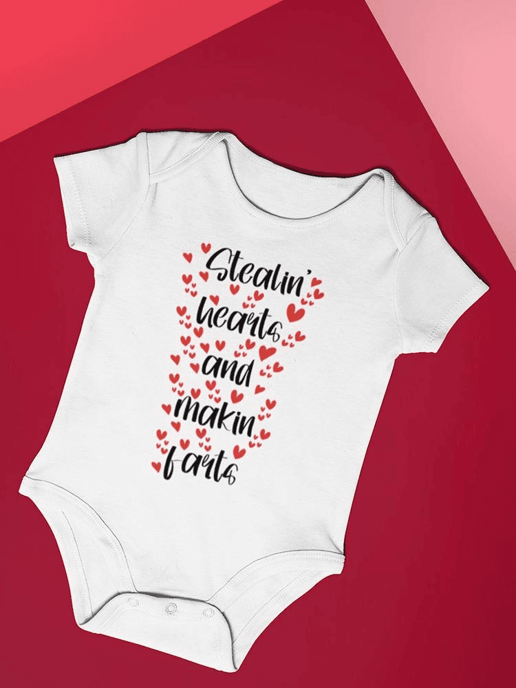 Stealin Hearts Makin Farts Bodysuit -SmartPrintsInk Designs