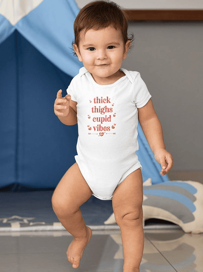 Thick Thighs And Cupid Vibes Bodysuit -SmartPrintsInk Designs