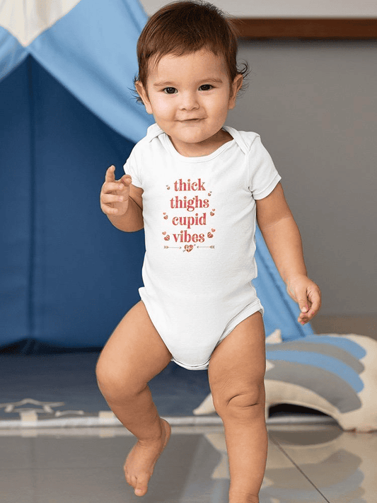 Thick Thighs And Cupid Vibes Bodysuit -SmartPrintsInk Designs