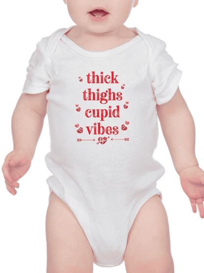 Thick Thighs And Cupid Vibes Bodysuit -SmartPrintsInk Designs