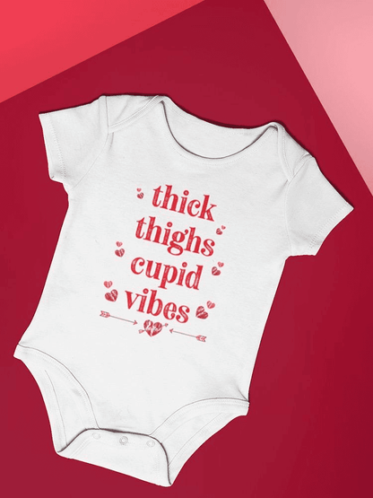 Thick Thighs And Cupid Vibes Bodysuit -SmartPrintsInk Designs