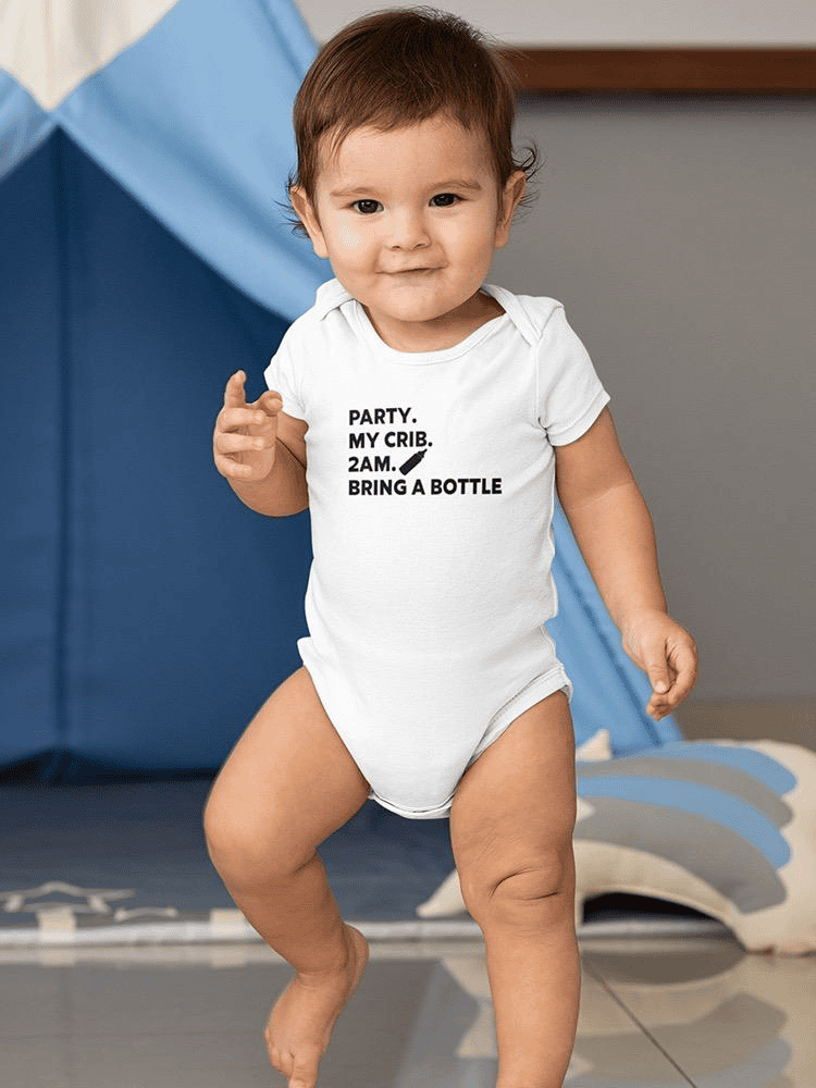 Party In My Crib Bodysuit -SmartPrintsInk Designs