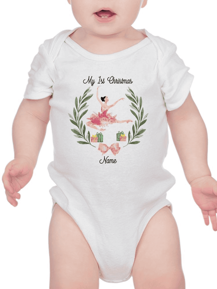 My First Christmas Custom Name Bodysuit -Custom Designs