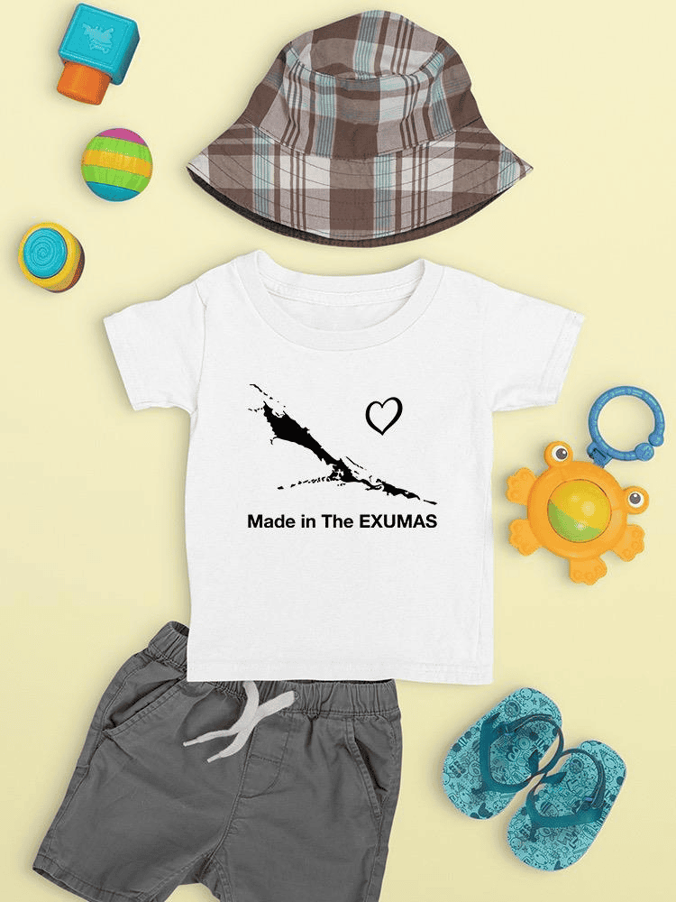 Made In Exumas. Map T-shirt -SmartPrintsInk Designs