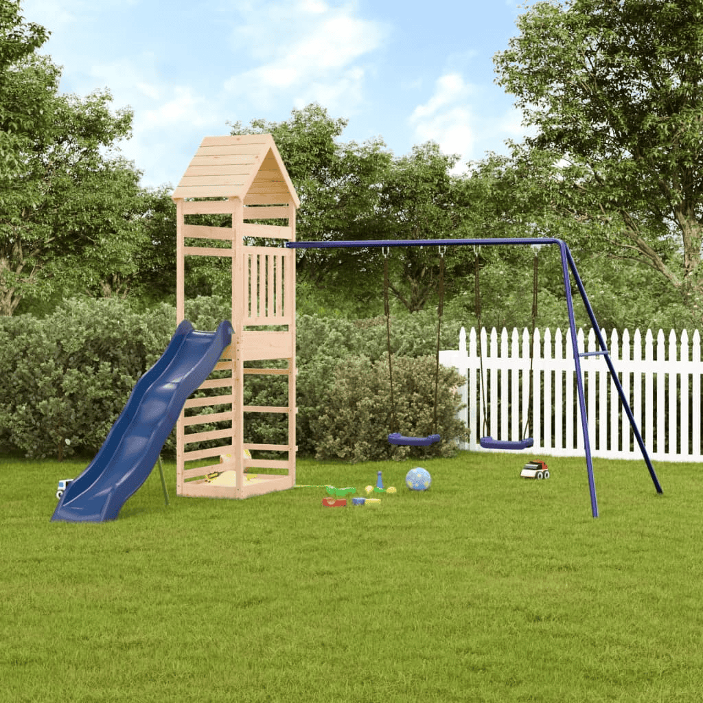 vidaXL Outdoor Playset Solid Wood Pine