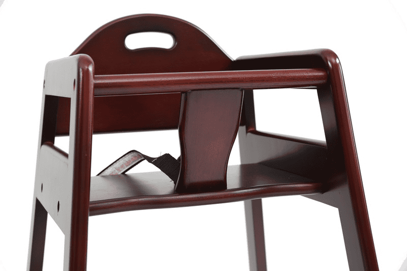 Solid Wood Stackable High Chair, Cherry