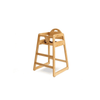 Solid Wood Stackable High Chair, Natural