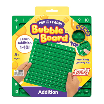 Addition Pop and Learn Bubble Board