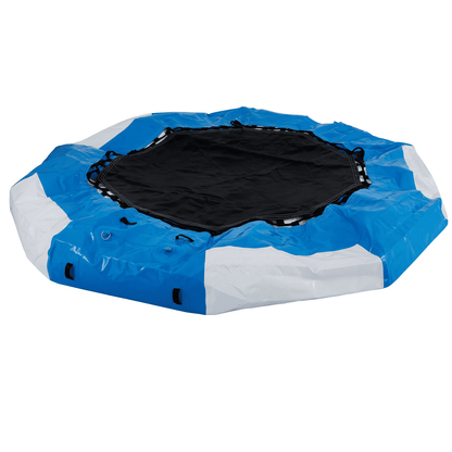 VEVOR 13ft Inflatable Water Bouncer, Water Trampoline Splash Padded Inflatable Bouncer Bounce Swim Platform for Water Sports