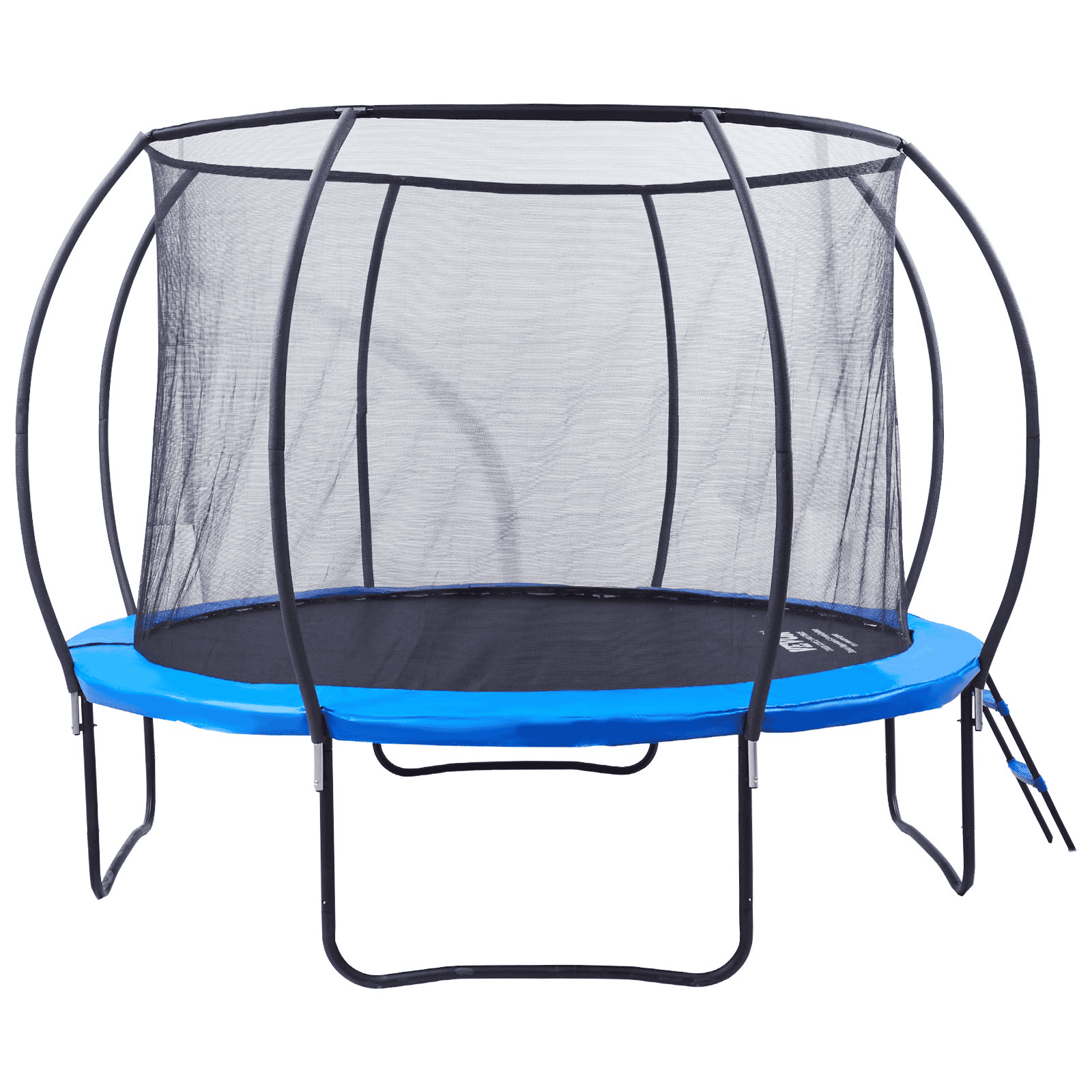 VEVOR 10FT Trampoline, 330 lbs Trampoline with Enclosure Net, Ladder, and Curved Pole, Heavy Duty Trampoline with Jumping Mat and Spring Cover Padding, Outdoor Recreational Trampolines for Kids Adults