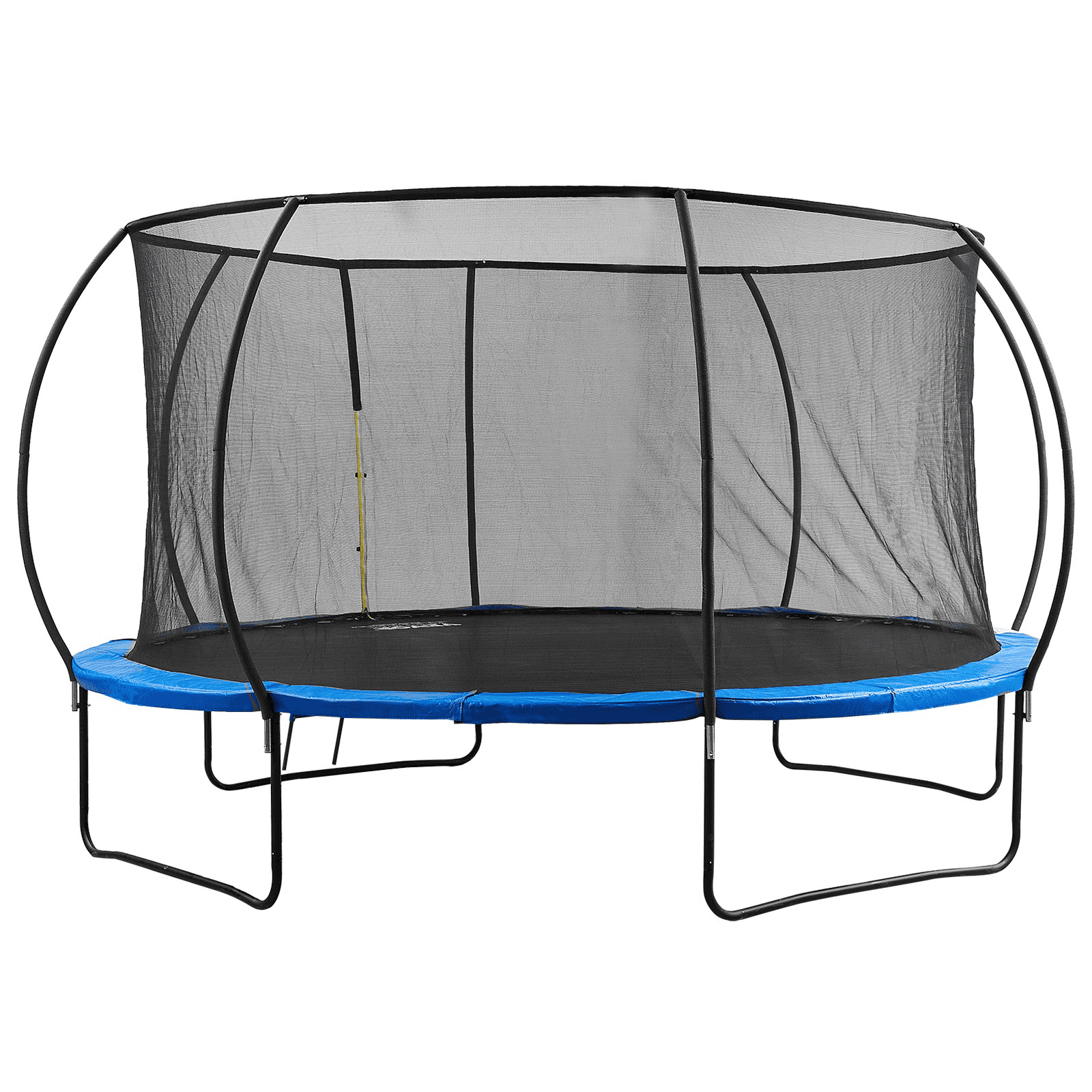 VEVOR 14FT Trampoline, 450 lbs Trampoline with Enclosure Net, Ladder, and Curved Pole, Heavy Duty Trampoline with Jumping Mat and Spring Cover Padding, Outdoor Recreational Trampolines for Kids Adults