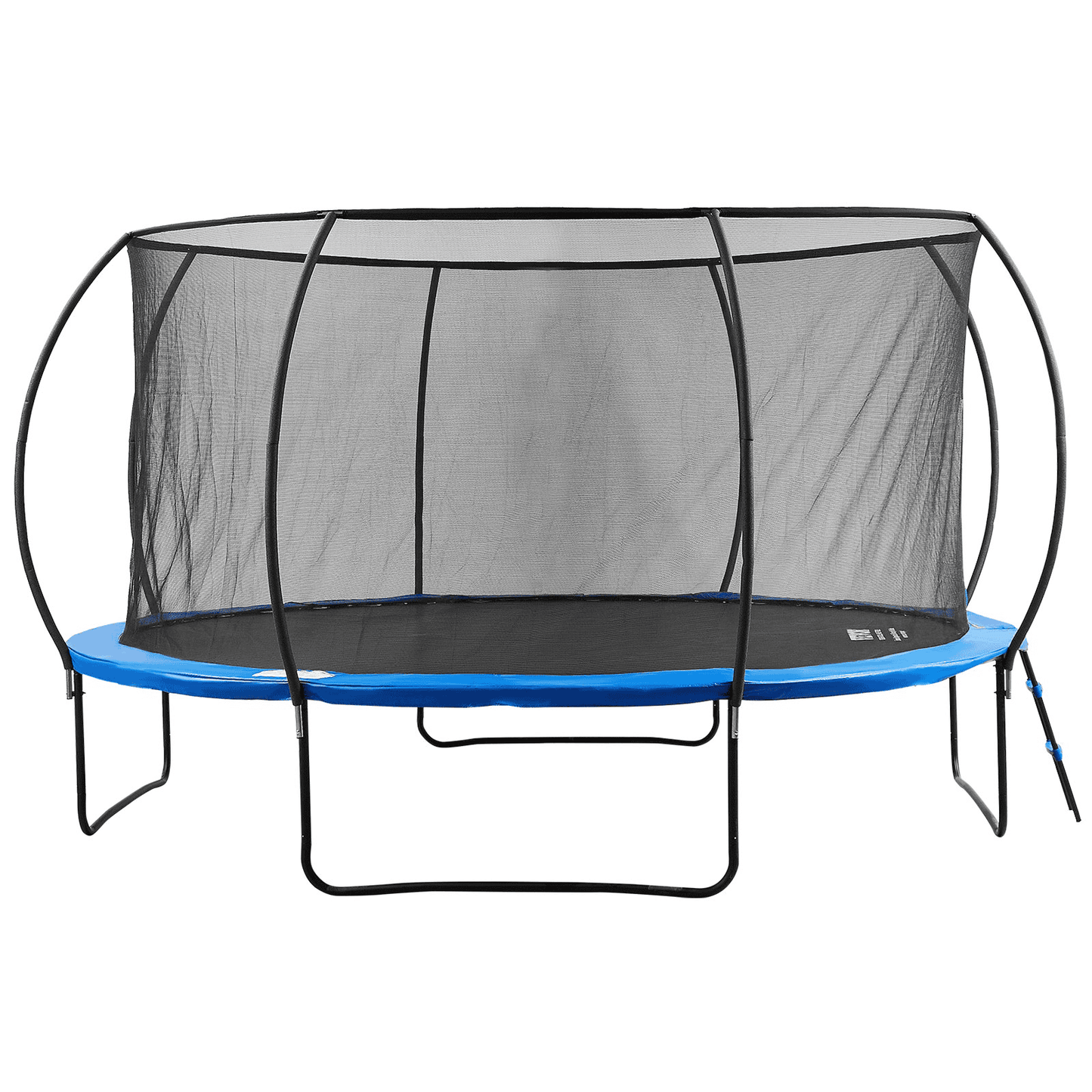 VEVOR 14FT Trampoline, 450 lbs Trampoline with Enclosure Net, Ladder, and Curved Pole, Heavy Duty Trampoline with Jumping Mat and Spring Cover Padding, Outdoor Recreational Trampolines for Kids Adults