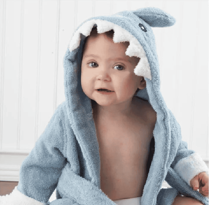 Bathrobe baby animal shape