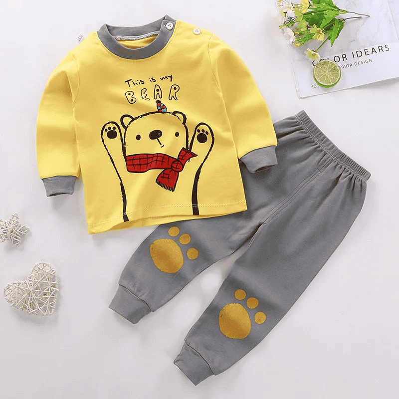 Two Piece Cotton Pajamas multivariant