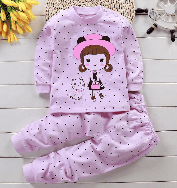 Two Piece Cotton Pajamas multivariant