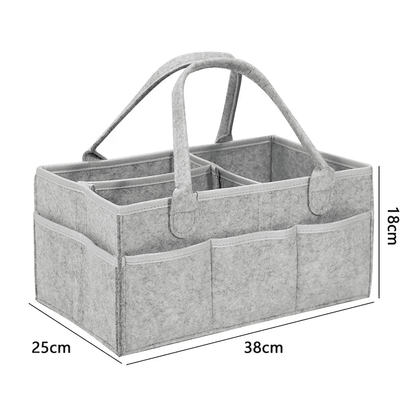 Multipurpose Nappy Basket and Storage with Pockets Multivariant