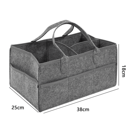 Multipurpose Nappy Basket and Storage with Pockets Multivariant