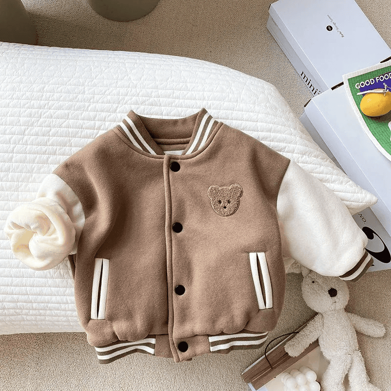 Varsity Jacket with Bear for Children