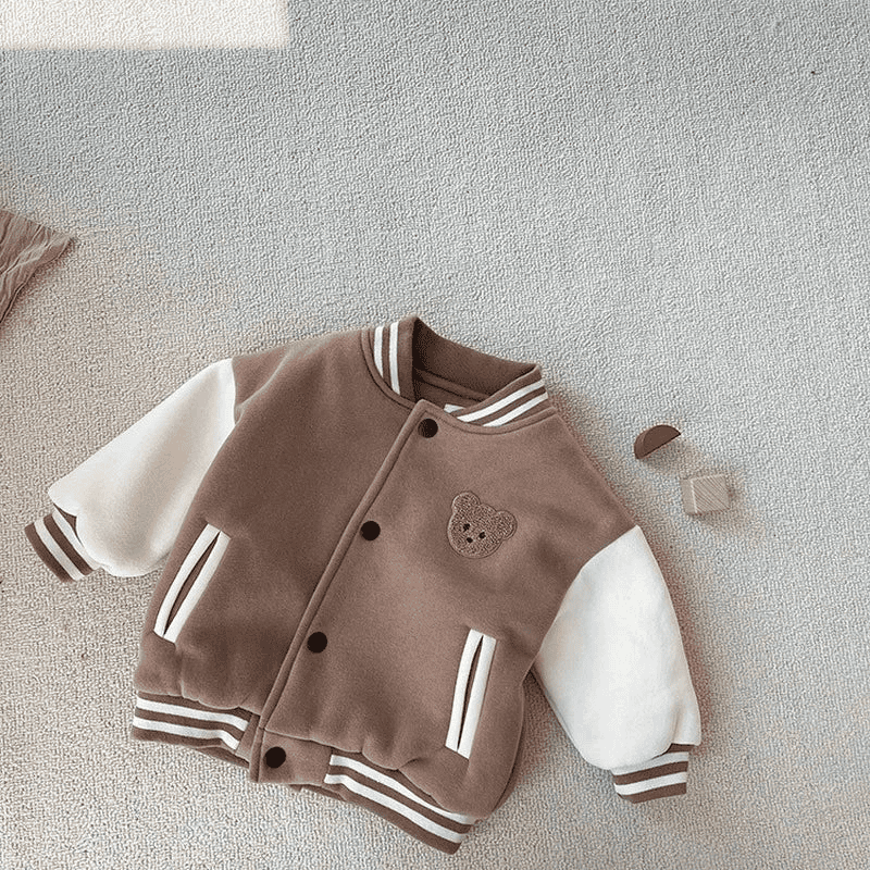 Varsity Jacket with Bear for Children