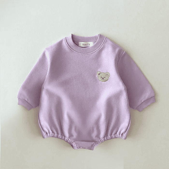 Sweatshirt with Romper Closure with Bear Multivariant