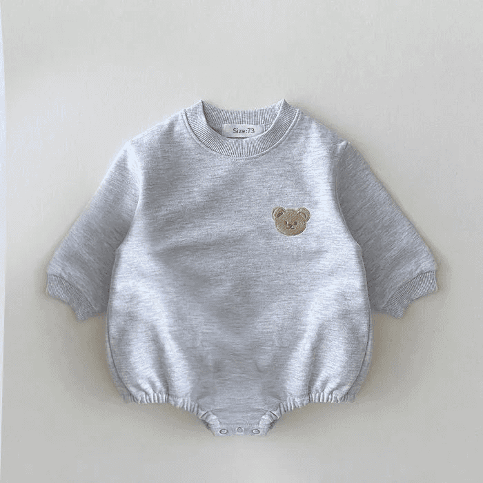 Sweatshirt with Romper Closure with Bear Multivariant