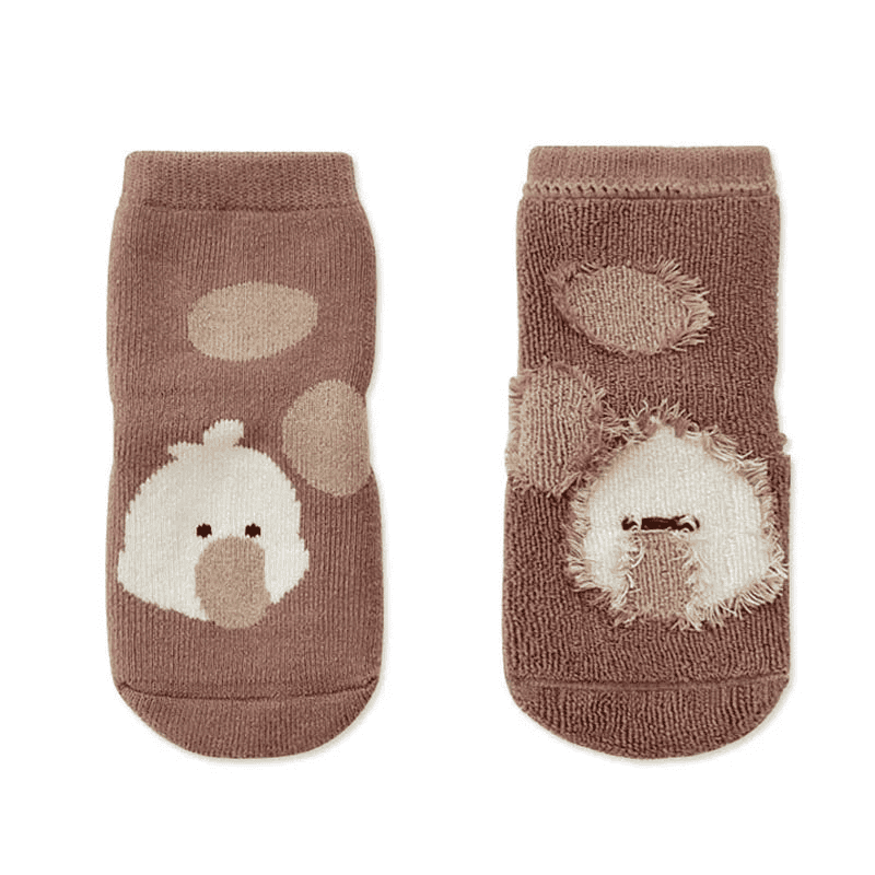 Set of 5 Non-Slip Socks for Children