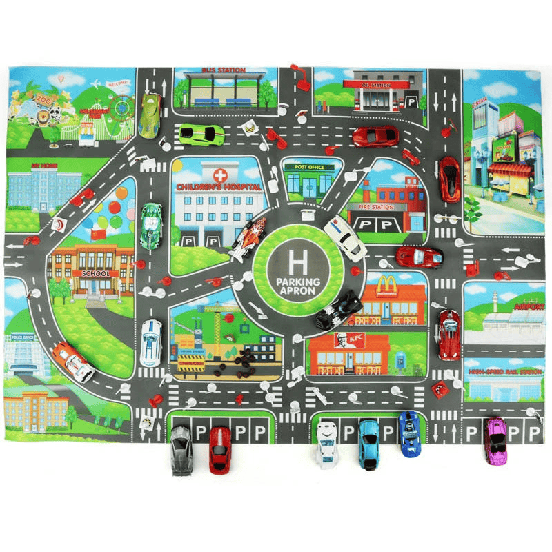 Children's Play Mat "Streets in the City" Multivariant