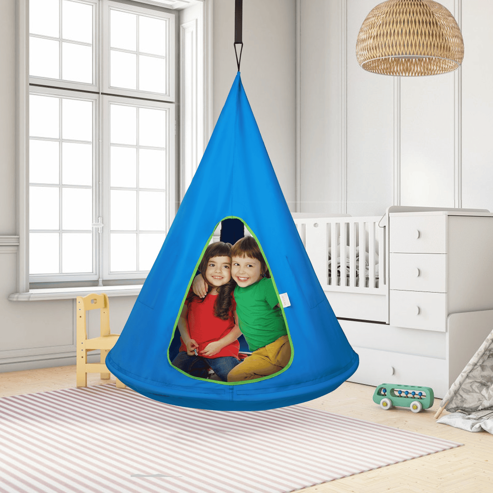 Sky Rider Kids' Hammock Swing: Adjustable, Durable, Sensory Fun (39" D x 52" H)