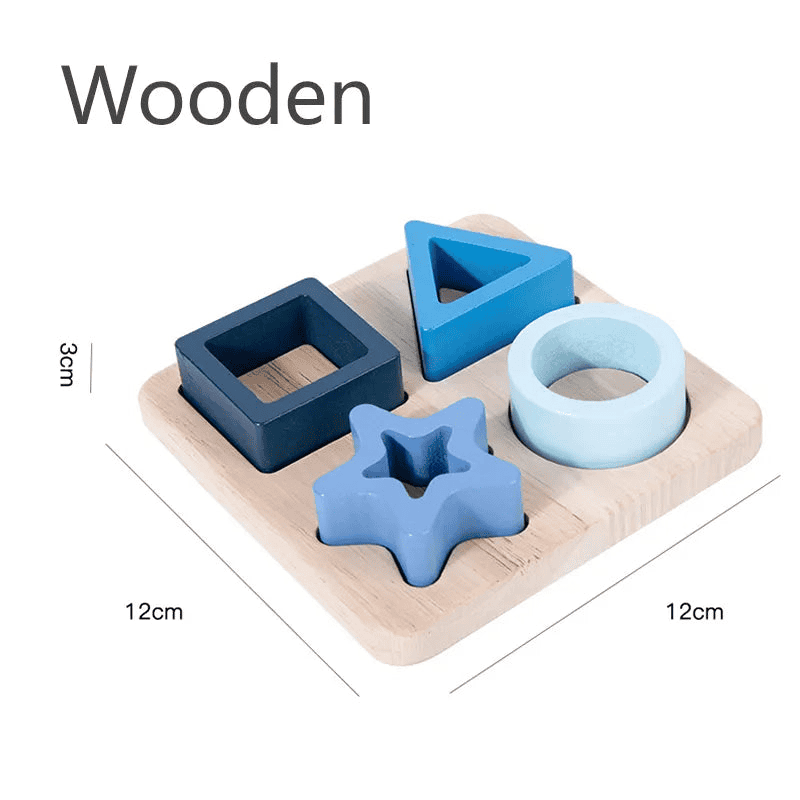 Montessori Puzzle "Shapes" for Children Multivariant