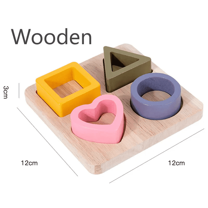 Montessori Puzzle "Shapes" for Children Multivariant