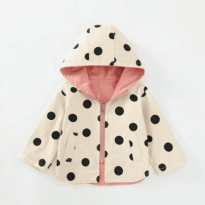 Double Sided Trench Coat with Hoodie for Children Multivariant