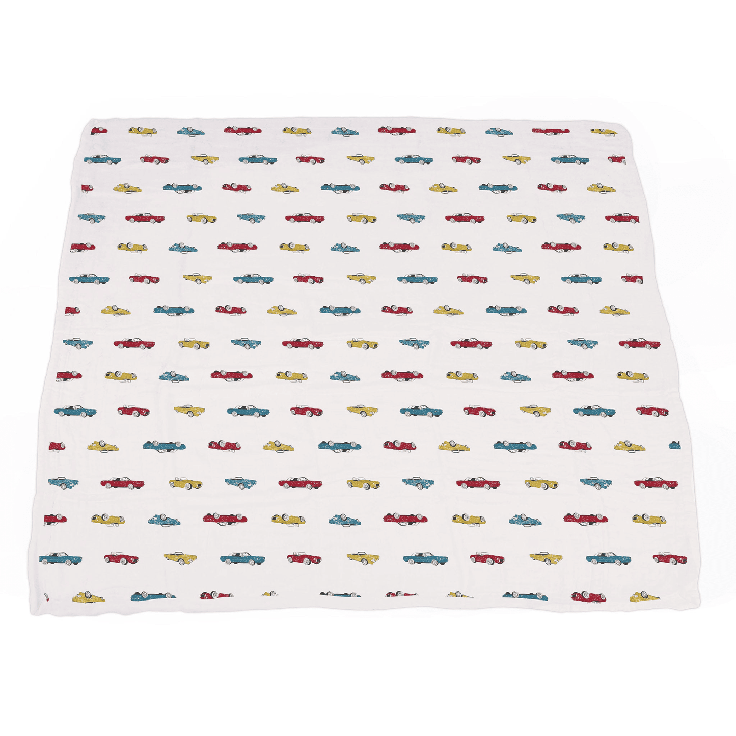 Vintage Muscle Cars and Motorcycles Bamboo Muslin Newcastle Blanket