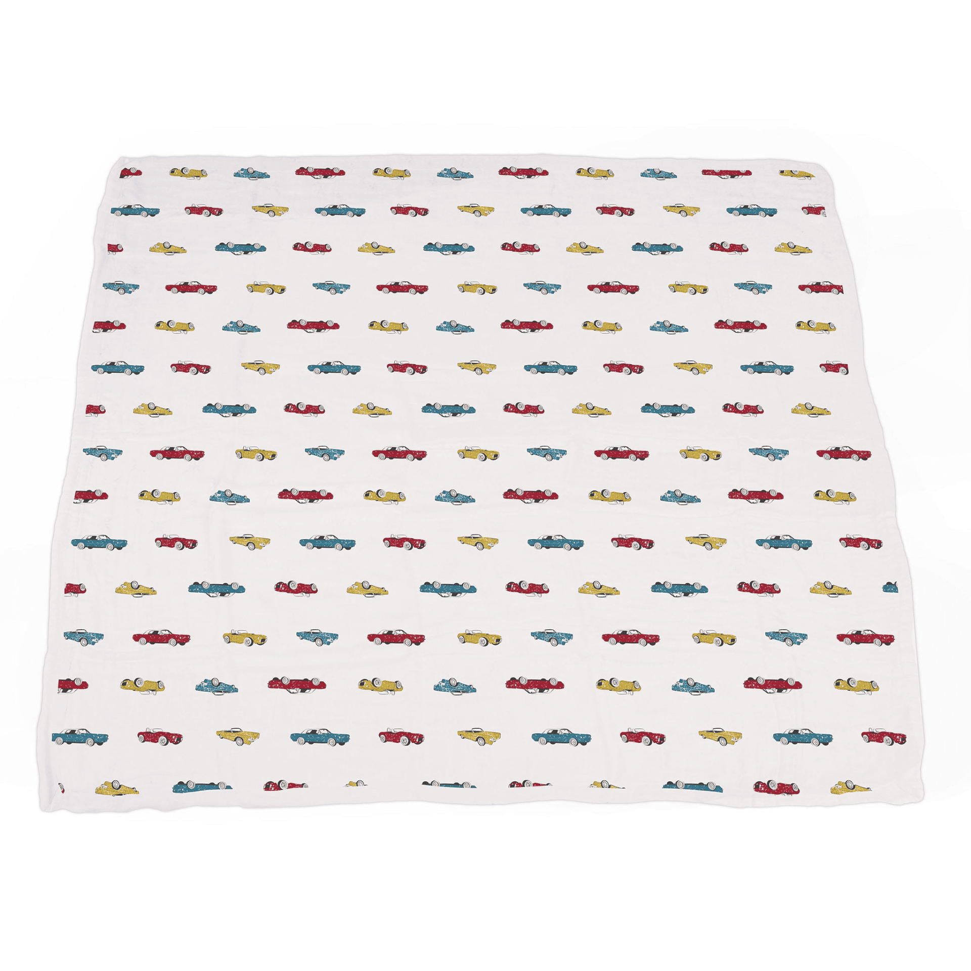 Vintage Muscle Cars and Motorcycles Bamboo Muslin Newcastle Blanket