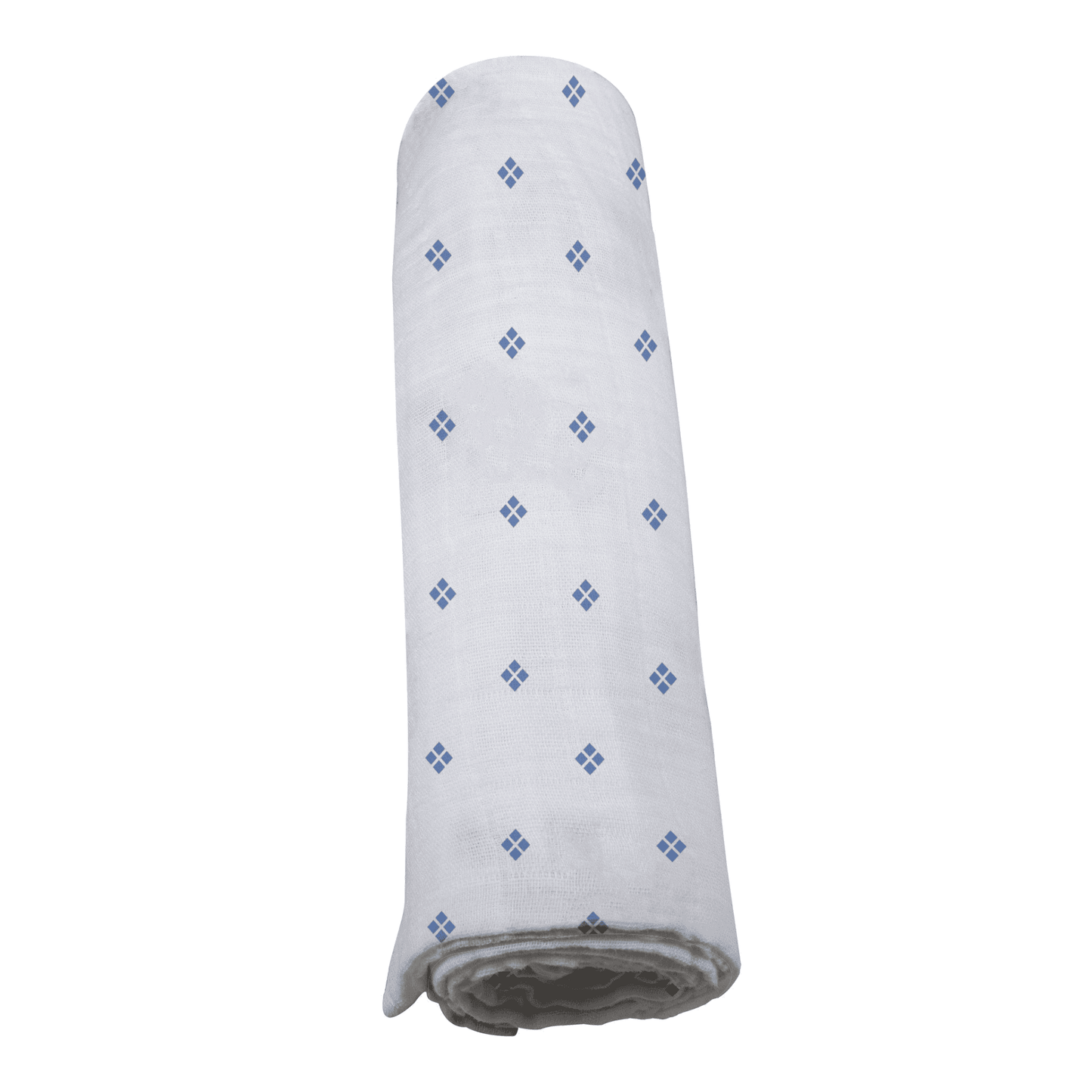 Periwinkle Diamond Polka Dot Swaddle