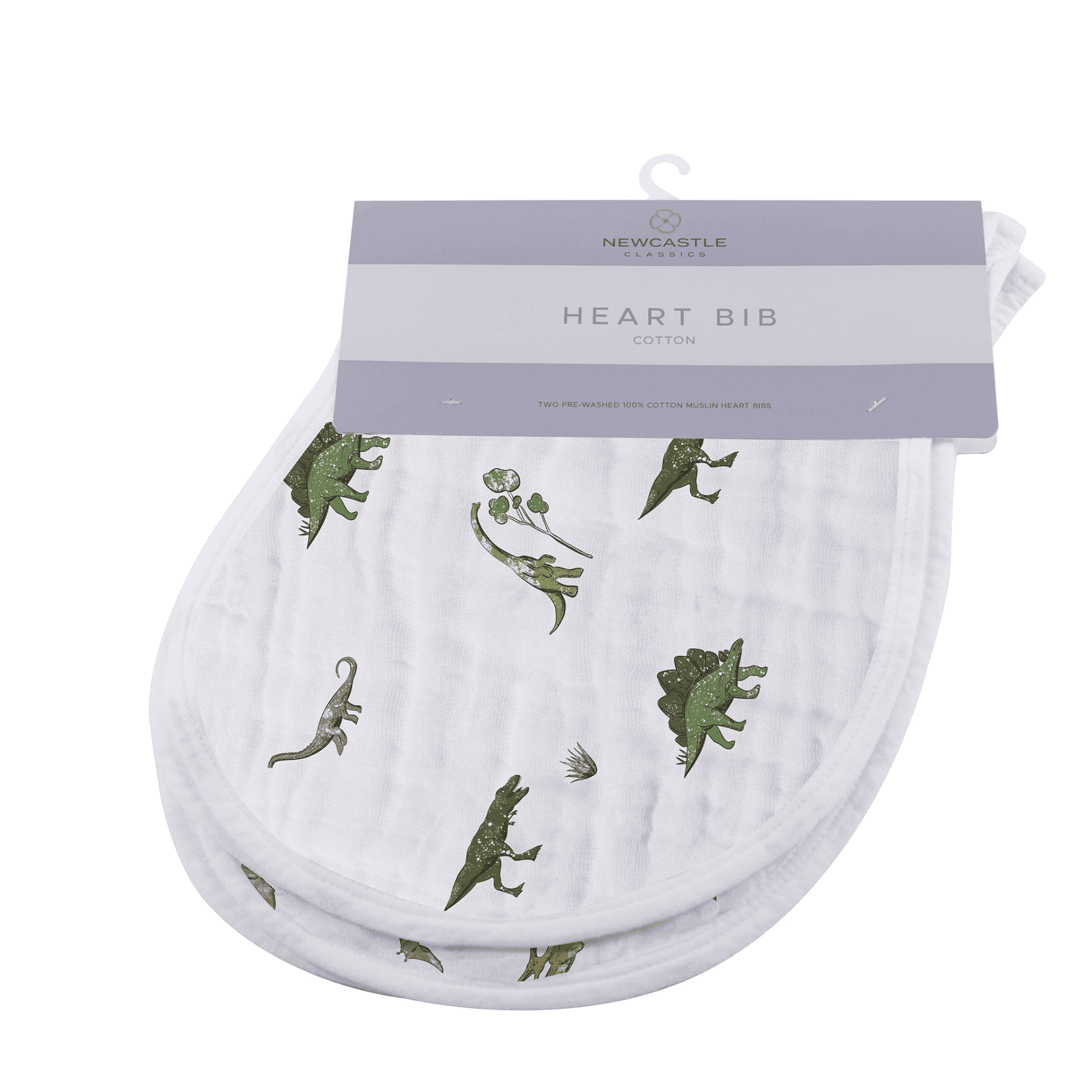 Dino Days Cotton Burp Cloth Bib 2PK