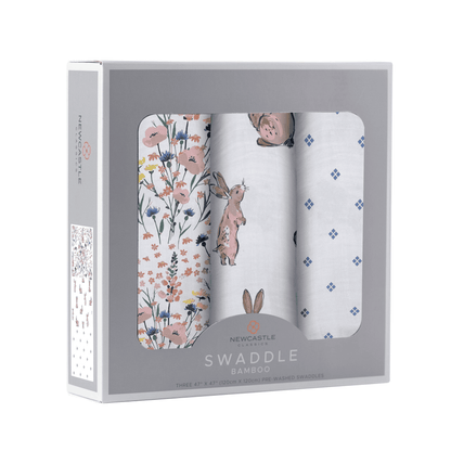 Wildflowers Bamboo Swaddles 3 Pack