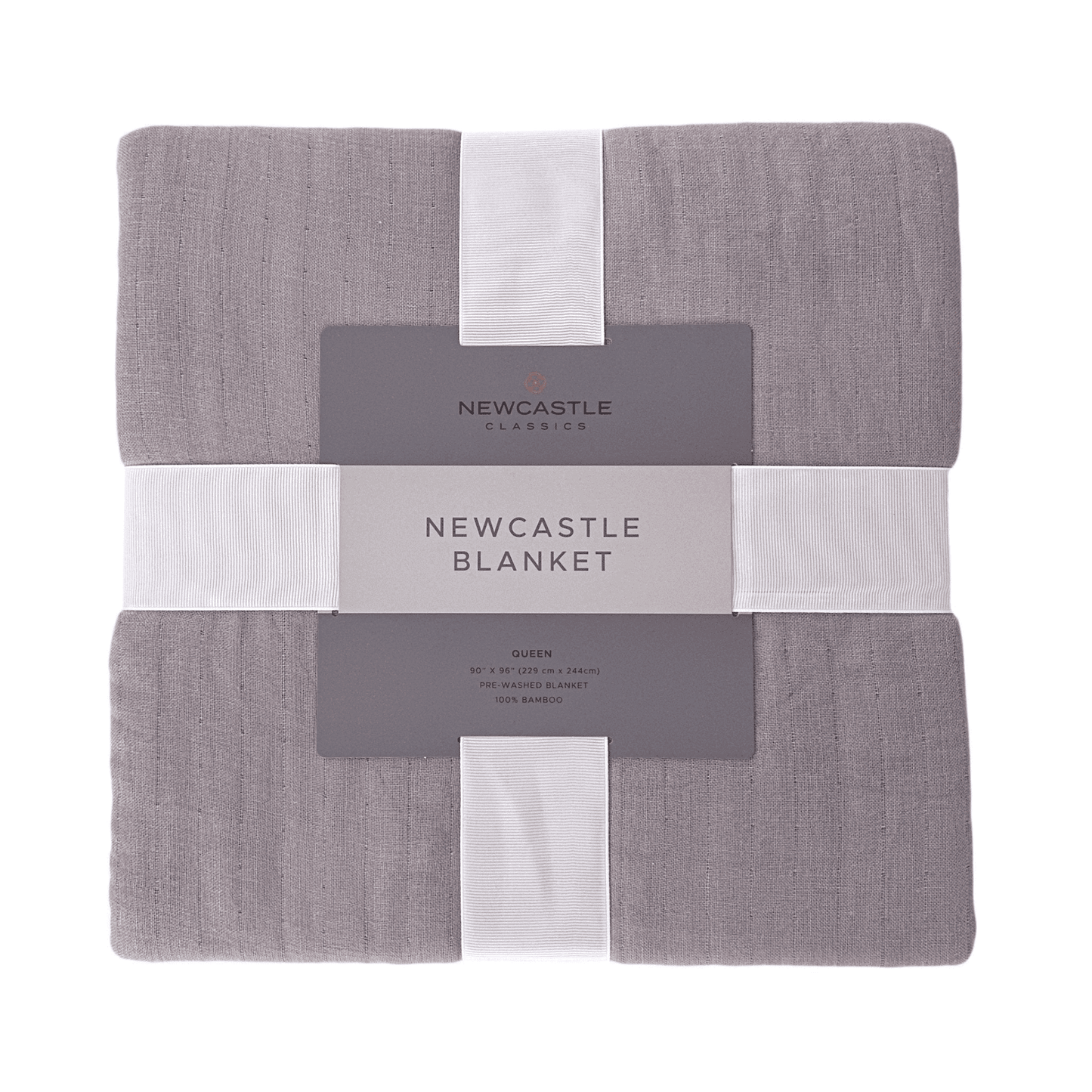 Newcastle Grey Oversized Queen Bamboo Bed Blanket