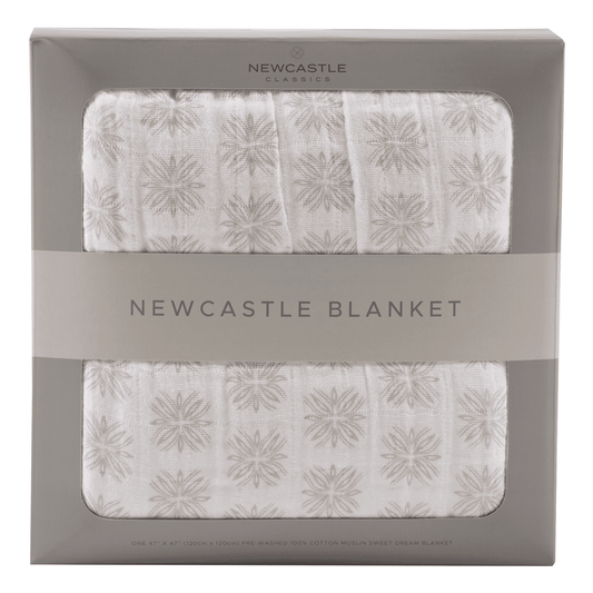 Flower Child Cotton Muslin Newcastle Blanket